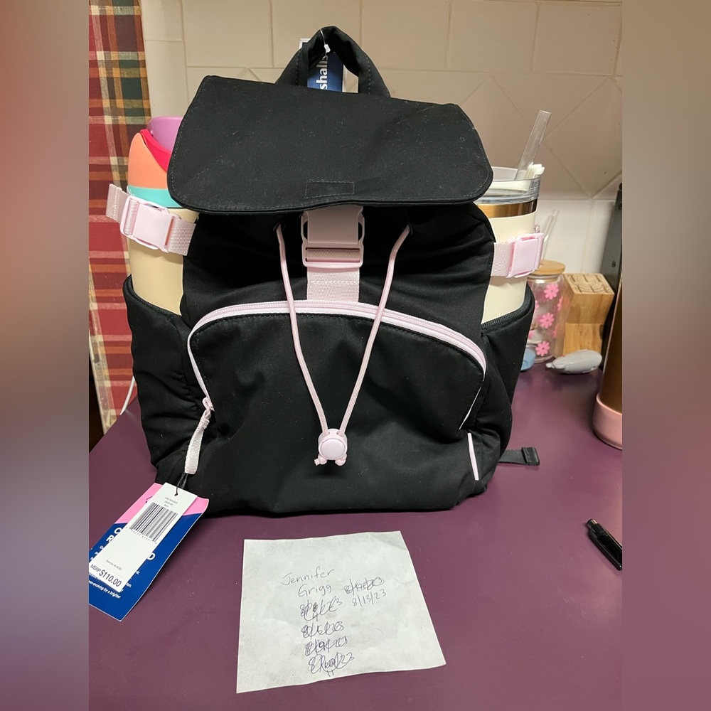 Vera Bradley Black and Pink Backpack